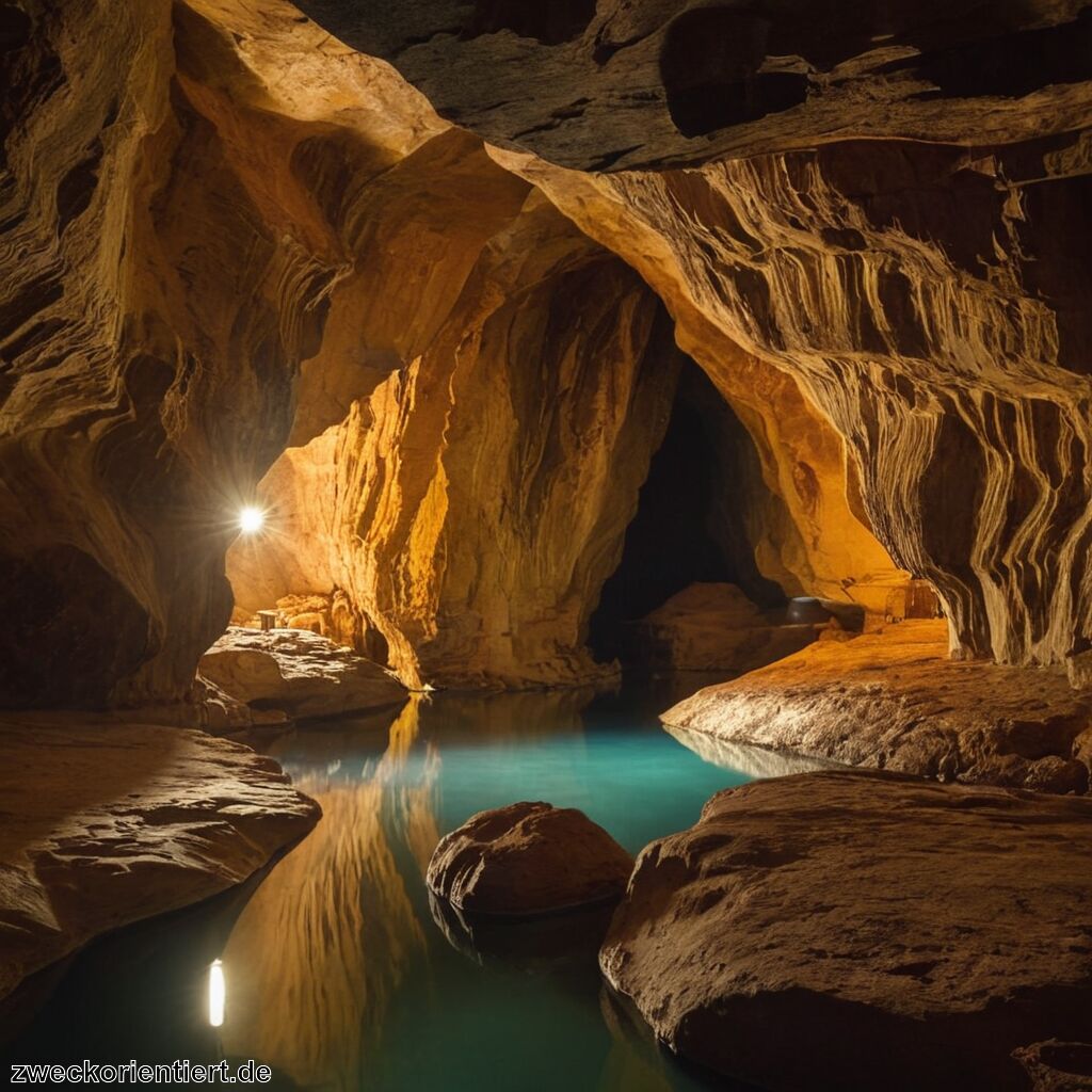 Reisen entlang unterirdischer Flüsse und Höhlensysteme