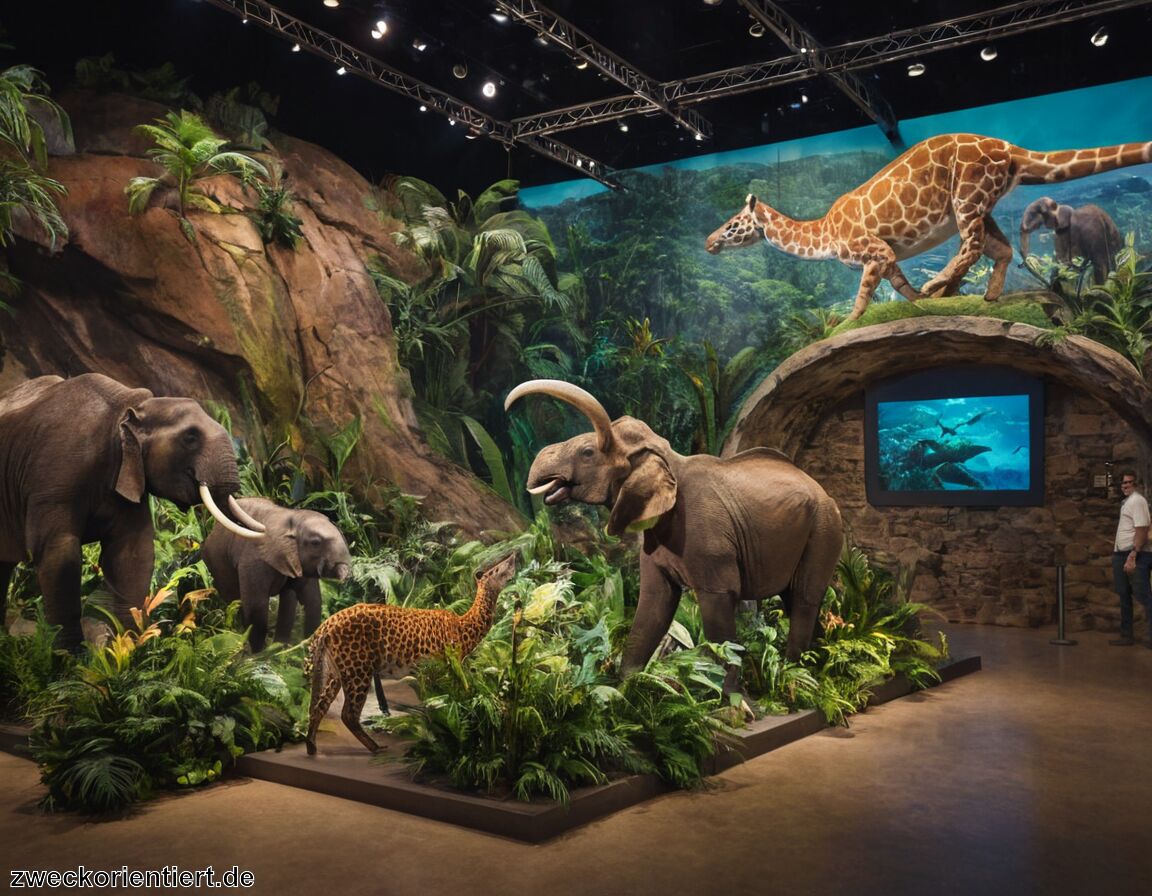 Interaktive Museen und virtuelle Erlebnisse   - Auf den Spuren ausgestorbener Tiere: Reisen in die Vergangenheit