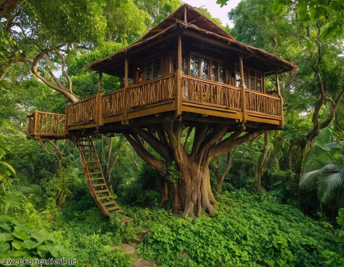 Nähe zur Tierwelt und Pflanzenwelt   - Wohnen im Baumhaus – Luxus zwischen den Ästen  