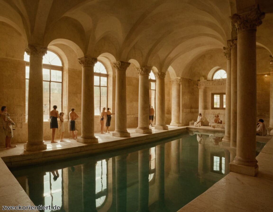 Soziale Aspekte der Badekultur   - Heilbäder der Antike: Historische Wellness-Oasen entdecken