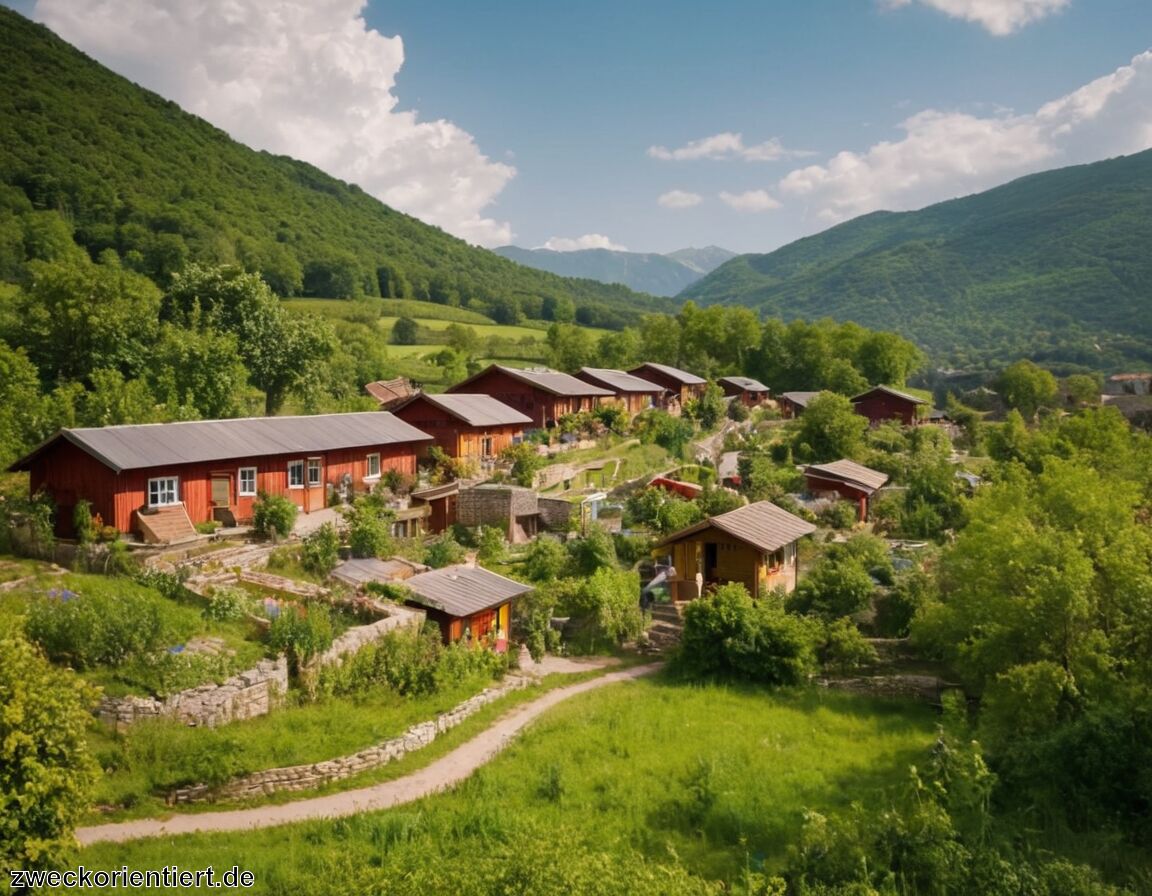Gemeinschaftsprojekte und Workshops teilnehmen   - Öko-Dörfer besuchen: Reisen im Einklang mit der Natur