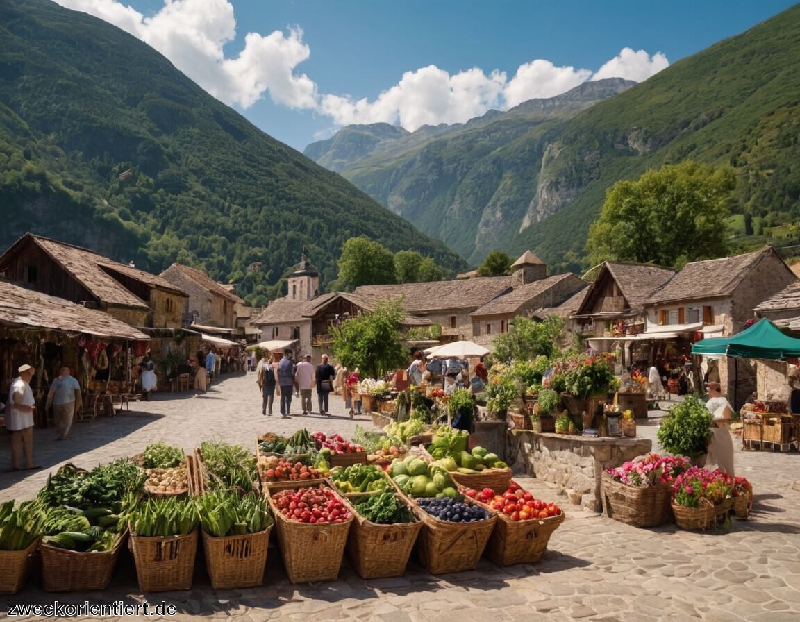 Wirtschaftliche Aspekte: Tourismus und regionale Produkte   - Bergdörfer, die nur zu Fuß erreichbar sind