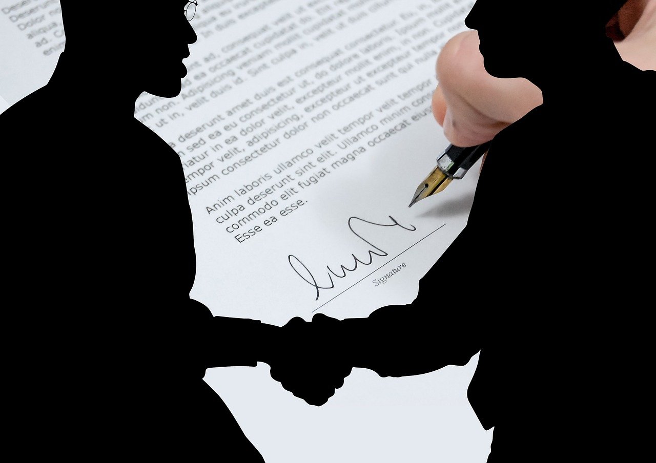 man, silhouette, shaking hands, contract, conclusion of contract, signature, fountain pen, hand, contract, contract, contract, contract, contract, signature