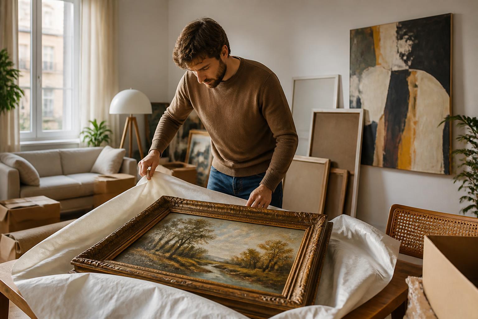 Geerbtes Gemälde, neue Wohnung: Was beim Transport von Kunst wirklich zählt