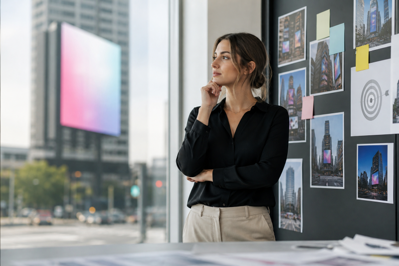 Eine digitale Werbetafel auswählen: Das Kommunikationsziel steht am Anfang