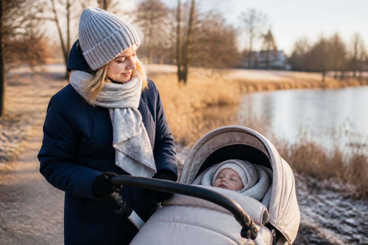 Warm durch die kalte Jahreszeit: Was beim Spaziergang mit Baby wirklich zählt