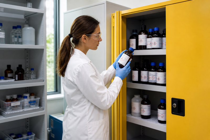 Ordnung und Sicherheit im Hobbylabor: So werden Chemikalien und Lösungsmittel sicher und haltbar aufbewahrt